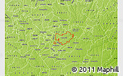 Physical Map of ZIP code 28227