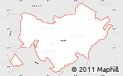 Silver Style Simple Map of ZIP code 28227