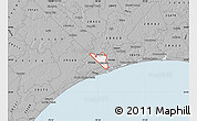 Gray Map of ZIP code 28467