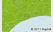 Physical Map of ZIP code 28467