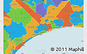 Political Map of ZIP code 28467