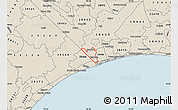 Shaded Relief Map of ZIP code 28467