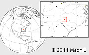 Blank Location Map of ZIP code 28711