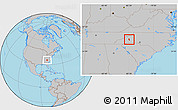Gray Location Map of ZIP code 28711