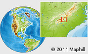 Physical Location Map of ZIP code 28711