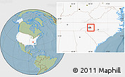 Savanna Style Location Map of ZIP code 28711, highlighted country, highlighted county, hill shading