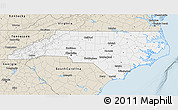 Classic Style 3D Map of North Carolina