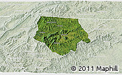 Satellite 3D Map of Ashe County, lighten