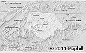 Silver Style 3D Map of Ashe County