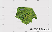 Satellite Map of Ashe County, cropped outside
