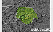 Satellite Map of Ashe County, desaturated