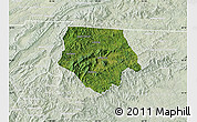 Satellite Map of Ashe County, lighten