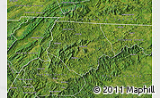 Satellite Map of Ashe County