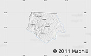 Silver Style Map of Ashe County, single color outside