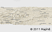 Shaded Relief Panoramic Map of Ashe County