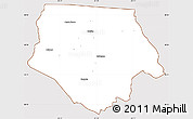 Classic Style Simple Map of Ashe County, cropped outside