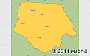 Savanna Style Simple Map of Ashe County, cropped outside
