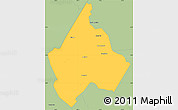 Savanna Style Simple Map of Avery County