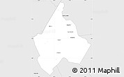 Silver Style Simple Map of Avery County