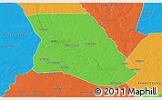 Political 3D Map of Bladen County