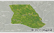 Satellite 3D Map of Bladen County, lighten, semi-desaturated