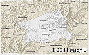 Classic Style 3D Map of Buncombe County