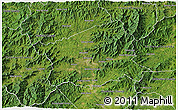 Satellite 3D Map of Buncombe County