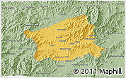 Savanna Style 3D Map of Buncombe County