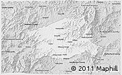 Silver Style 3D Map of Buncombe County