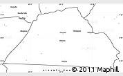 Blank Simple Map of Catawba County