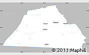 Gray Simple Map of Catawba County, single color outside