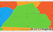 Political Simple Map of Catawba County