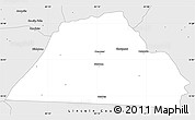 Silver Style Simple Map of Catawba County
