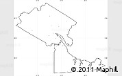 Blank Simple Map of Craven County, cropped outside, no labels