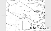 Blank Simple Map of Craven County