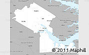Gray Simple Map of Craven County
