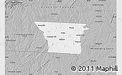 Gray Map of Gaston County