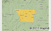 Savanna Style Map of Gaston County