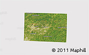 Satellite 3D Map of Guilford County, cropped outside