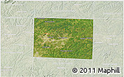 Satellite 3D Map of Guilford County, lighten