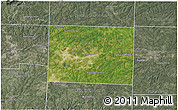 Satellite 3D Map of Guilford County, semi-desaturated