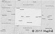 Silver Style 3D Map of Guilford County