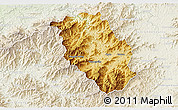 Physical 3D Map of Haywood County, lighten
