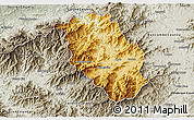 Physical 3D Map of Haywood County, semi-desaturated