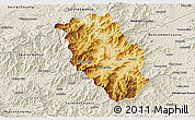 Physical 3D Map of Haywood County, shaded relief outside