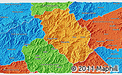 Political 3D Map of Haywood County