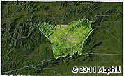 Satellite 3D Map of Henderson County, darken