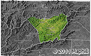 Satellite 3D Map of Henderson County, desaturated