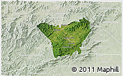 Satellite 3D Map of Henderson County, lighten