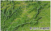 Satellite 3D Map of Henderson County